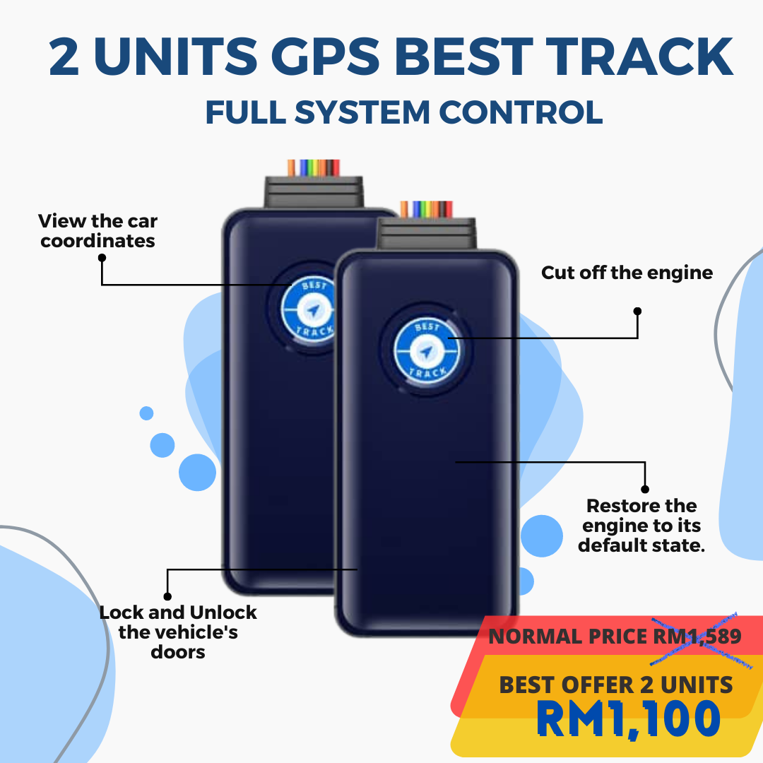 2 Unit GPS Best Track(COMBO PRICE) With FULL System (Control the ...